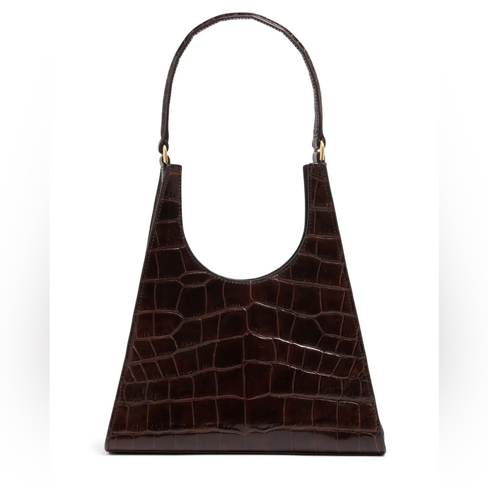 STAUD Rey brown Croc Bag